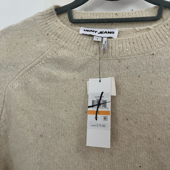 DKNY Cream Knit Pullover - Picture 2 of 7